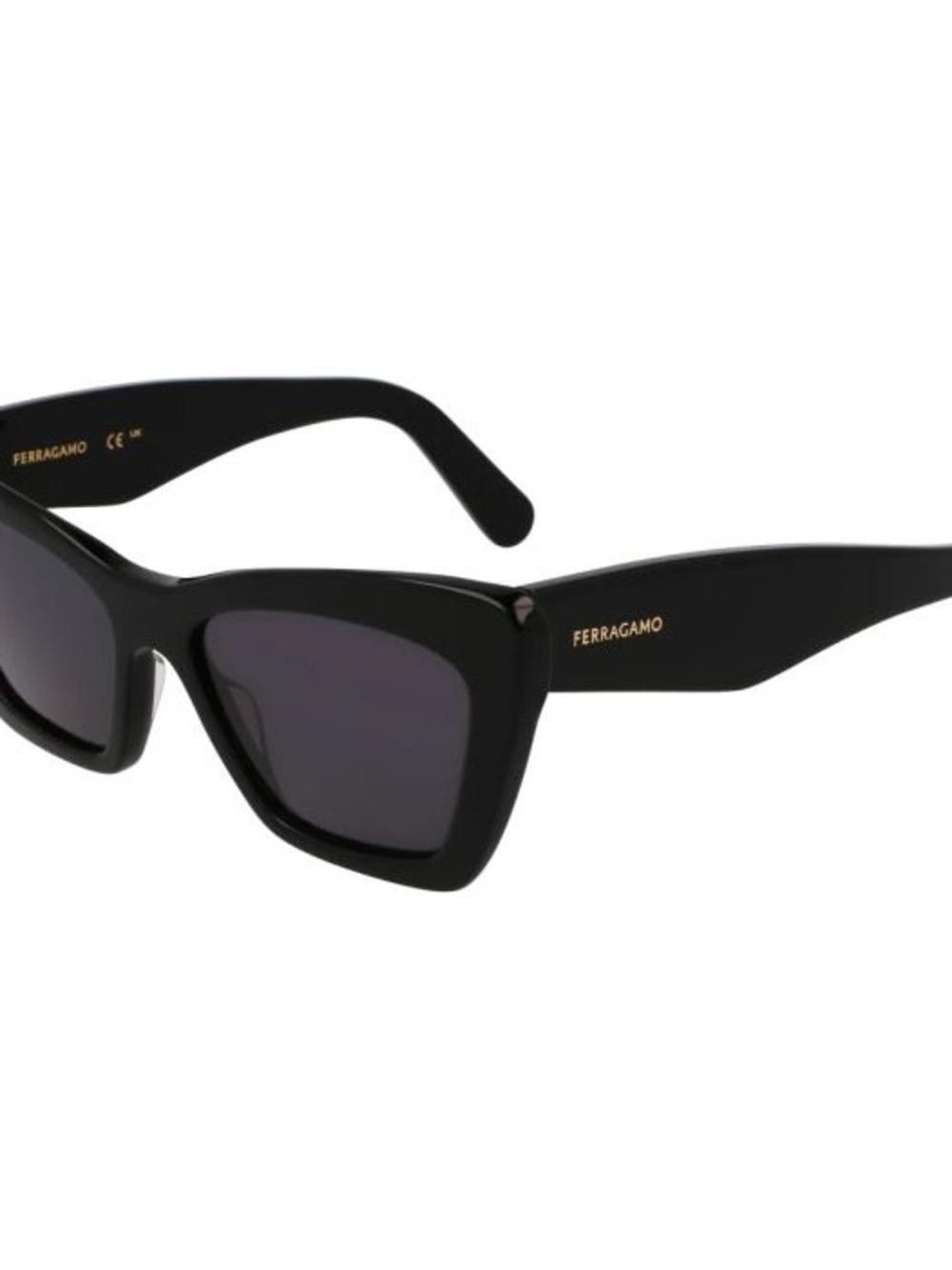 Salvatore Ferragamo SF929SN Black Cateye Sunglasses in Case NWT - Picture 5 of 5